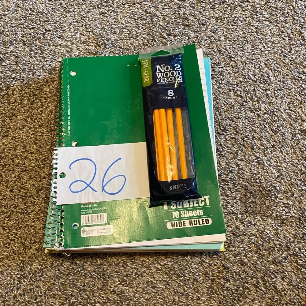 School supply lot - 6 items